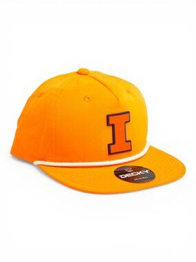 Illinois Fighting Illini Orange 3D Classic Rope Hat- Orange/ White